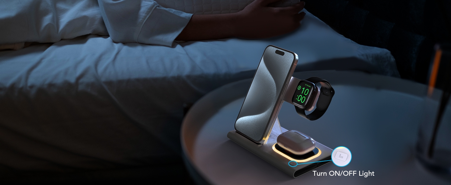 apple watch iphone Air Pods charging station