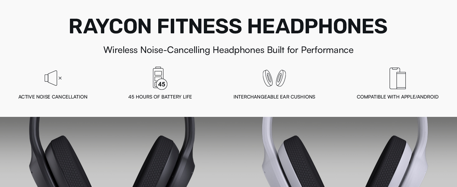 raycon noise cancelling headphones for fitness