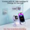 3 in 1 Charging Station for Apple Wireless Charger for iPhone 15 14 13 12 11 X 8 Series Wireless Charging Station for Multiple Devices for Apple Watch Charger for AirPods 2/3/Pro/Pro 2