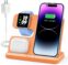 3 in 1 Charging Station for Apple Wireless Charger for iPhone 15 14 13 12 11 X 8 Series Wireless Charging Station for Multiple Devices for Apple Watch Charger for AirPods 2/3/Pro/Pro 2