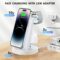 3 in 1 Charging Station for iPhone, Wireless Charger for iPhone 15 14 13 12 11 X Pro Max & Apple Watch – Charging Stand Dock for AirPods