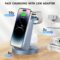 3 in 1 Charging Station for iPhone, Wireless Charger for iPhone 15 14 13 12 11 X Pro Max & Apple Watch – Charging Stand Dock for AirPods