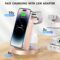 3 in 1 Charging Station for iPhone, Wireless Charger for iPhone 15 14 13 12 11 X Pro Max & Apple Watch – Charging Stand Dock for AirPods